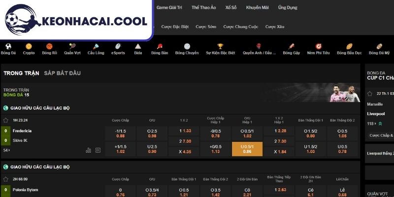 188BET Có Lừa Đảo Không? Đánh Giá Rủi Ro Theo Thời Gian 3 Kèo cược phong phú